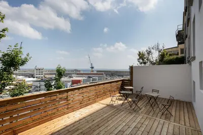 Balcon ou terrasse dans l'établissement Friskette