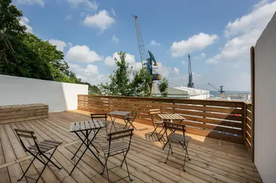 Balcon ou terrasse dans l'établissement Friskette