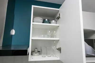 Cuisine ou kitchenette dans l'établissement Appartement Le Cap Morgat