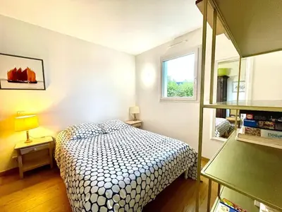 Un ou plusieurs lits dans un hébergement de l'établissement Maison magnifique vue mer