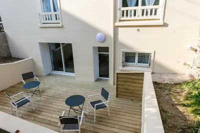 Balcon ou terrasse dans l'établissement Chambre indépendante Bélem