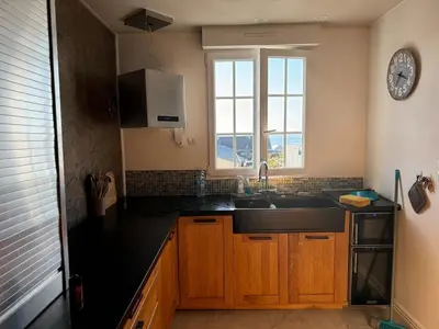 Cuisine ou kitchenette dans l'établissement Pors Ar Vag