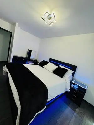 Un ou plusieurs lits dans un hébergement de l'établissement Chambres Carantec