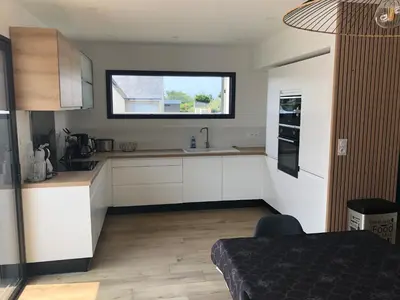 Cuisine ou kitchenette dans l'établissement villa d'Alexandrine