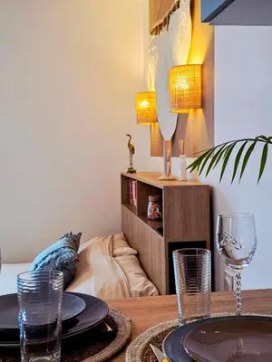 Un ou plusieurs lits dans un hébergement de l'établissement Boho Nest