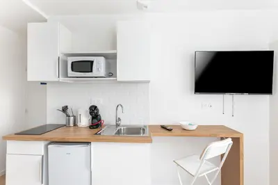 Cuisine ou kitchenette dans l'établissement Ker'Ys