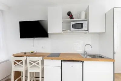Cuisine ou kitchenette dans l'établissement Merzhin
