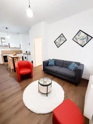 Coin salon dans l'établissement T2 centre-ville - gare