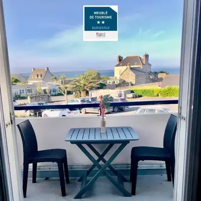 Charmant duplex avec belle vue mer la plage à 100 m