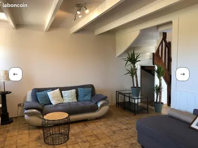 Coin salon dans l'établissement Maison de keringar Vian, Entre terre et mer LE CONQUET