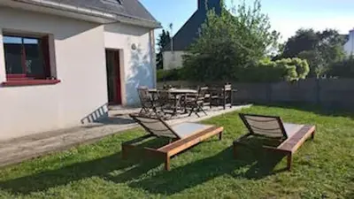 Jardin de l'établissement Maison et Plage de Sable Fin