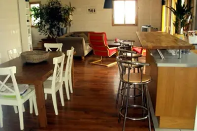 Coin salon dans l'établissement Maison et Plage de Sable Fin