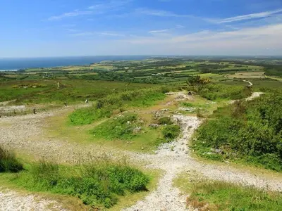 Paysage naturel près de le camping
