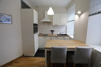 Cuisine ou kitchenette dans l'établissement Joli appartement au centre de Brest