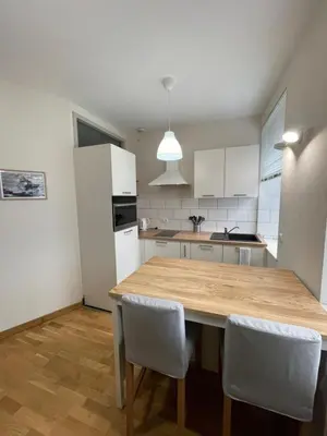 Cuisine ou kitchenette dans l'établissement Joli appartement au centre de Brest