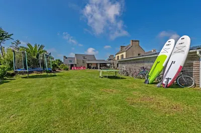 Plan de l'établissement Villa Léonie Maison de vacances 5 chambres près de la plage à Kerlouan