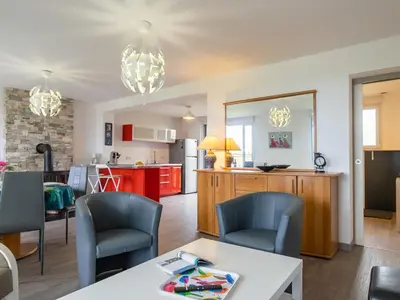 Cuisine ou kitchenette dans l'établissement Holiday Home Le Nid Marin by Interhome