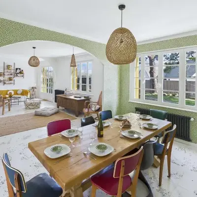 Maison pour 8 - Piscine chauffée - 800m de la plage