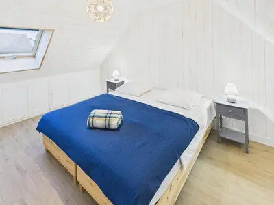 Un ou plusieurs lits dans un hébergement de l'établissement Maison pour 8 avec terrasse - Kerity