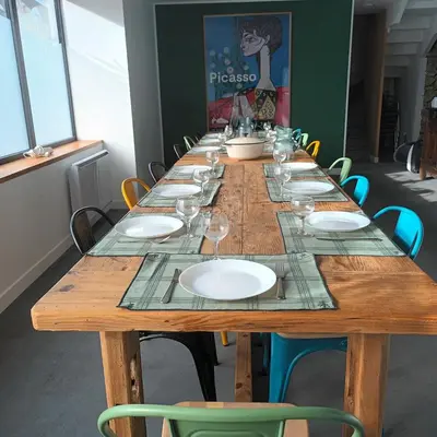 Restaurant ou autre lieu de restauration dans l'établissement Maison 14 personnes