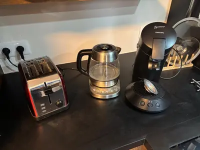 Plateau bouilloire dans l'établissement Maison bord de mer
