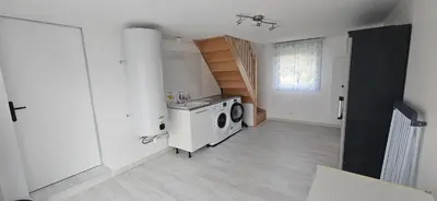 Cuisine ou kitchenette dans l'établissement Ker hanv