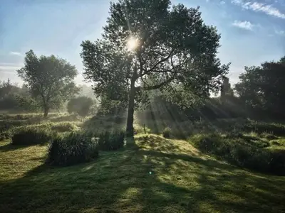 Paysage naturel près de la maison d'hôtes
