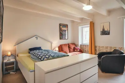 Un ou plusieurs lits dans un hébergement de l'établissement Maison partagée - Moulin de Kerellec