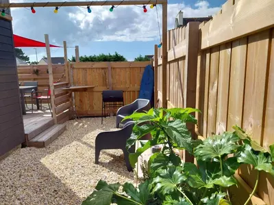 Terrasse ou espace extérieur de l'établissement Séjour cosy proche mer- la Torche- spot surf