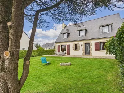 Jardin de l'établissement Maison pour 6 avec jardin - Centre de Fouesnant