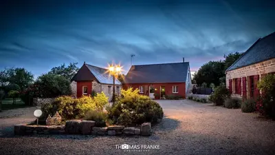 Jardin de l'établissement Location de La Ferme De Kerraoul
