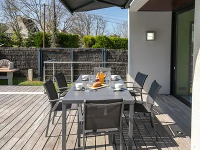 Balcon ou terrasse dans l'établissement Holiday Home Villa de la Baie by Interhome