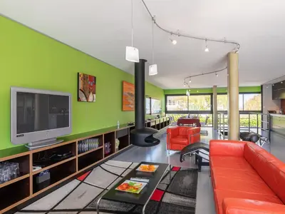 Télévision ou salle de divertissement dans l'établissement Holiday Home Villa de la Baie by Interhome