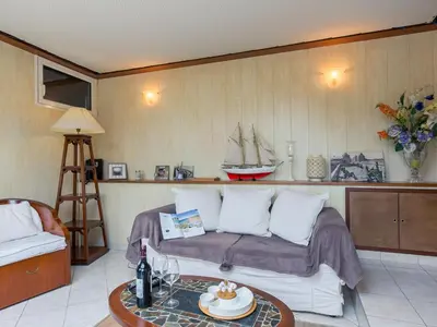 Coin salon dans l'établissement Holiday Home Kichen ar Mor by Interhome