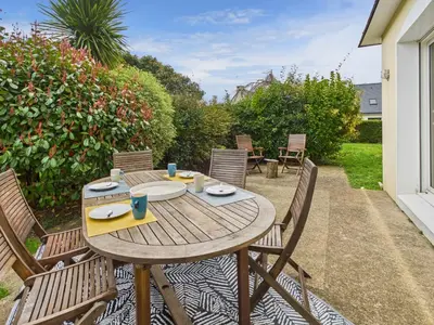 Jardin de l'établissement Maison avec terrasse et jardin pour 6 - Bénodet