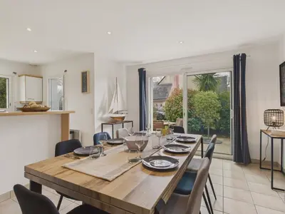 Plan de l'établissement Maison avec terrasse et jardin pour 6 - Bénodet