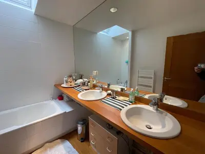Salle de bains dans l'établissement Villa d'exception WaterWorld Ile Tudy les pieds dans l'eau