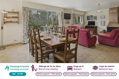 Coin salon dans l'établissement Maison avec jardin pour 8 adultes et 2 enfants