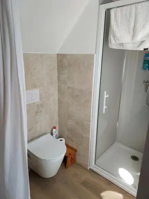 Salle de bains dans l'établissement Baradoz