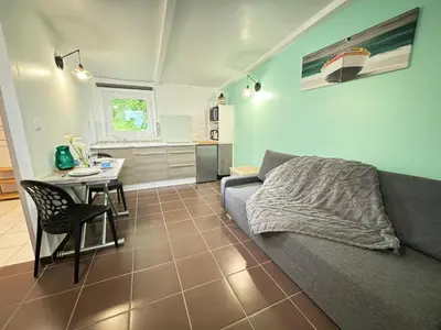 Coin salon dans l'établissement Ty an Avel