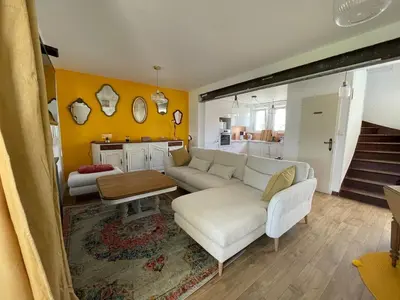 Coin salon dans l'établissement Maison de ville Pont L'Abbé