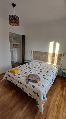 Un ou plusieurs lits dans un hébergement de l'établissement Maison route des plages