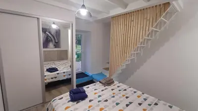 Un ou plusieurs lits dans un hébergement de l'établissement Maison route des plages
