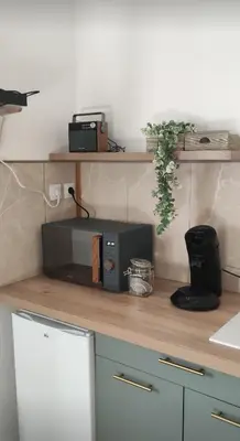 Cuisine ou kitchenette dans l'établissement Studio Brest quartier St Michel