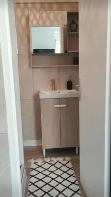 Cuisine ou kitchenette dans l'établissement Studio Brest quartier St Michel