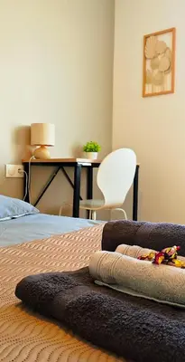 Un ou plusieurs lits dans un hébergement de l'établissement Petit cosy