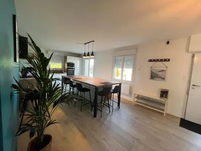 Cuisine ou kitchenette dans l'établissement Le logis de Keramporchet - Proche plages