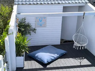 Plan de l'établissement Au calme, maison en pierres proche de la plage