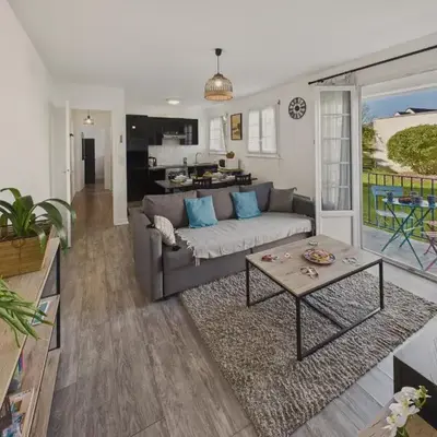 Appartement pour 4 à 5 minutes de la plage