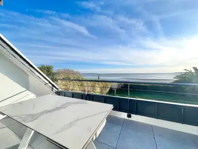 Balcon ou terrasse dans l'établissement Villa Breizh - Front de mer - Accès plage - 8 personnes